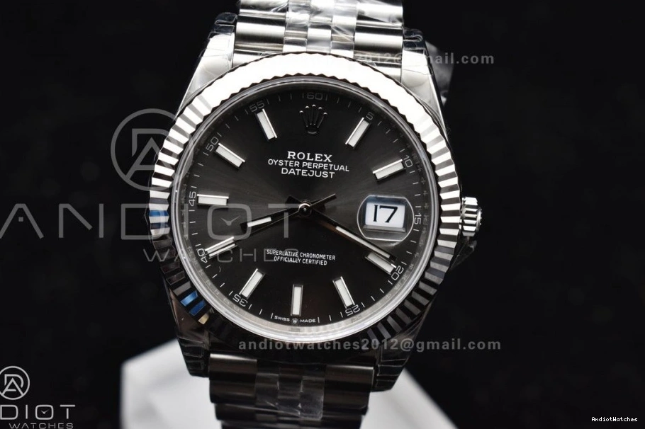 Grey VSF 126334 Dial 904L Colorful Edition Best Steel Jubilee VS 1:1 SS Stick DateJust Bracelet 644 41 On 1229